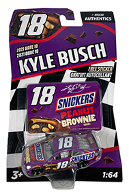 2021 Kyle Busch #18 Snickers Peanut Butter Brownie 1:64 Lionel Wave 10 